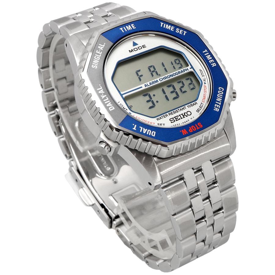 SEIKO ロトコール Rotocall 復刻デザインモデル デジタル クオーツ 腕時計 SMGG21P1 シルバー シルバー×ブルーベゼル [並行輸入品]の画像