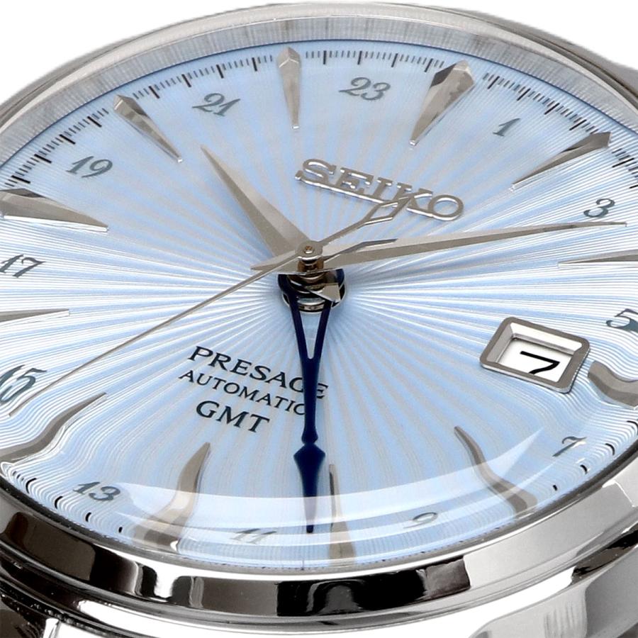 SEIKO 腕時計 セイコー 【日本製 Made in Japan】 プレザージュ Cocktail Time カクテルタイム GMT ライトブルー SSK037J1 [並行輸入品]の画像