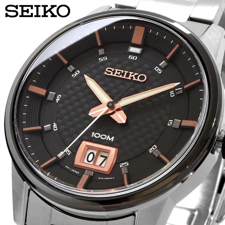国内正規 SEIKO セイコー 腕時計 メンズ 海外モデル クォーツ ビッグデイト ビジネス カジュアル SUR285P1 通販 