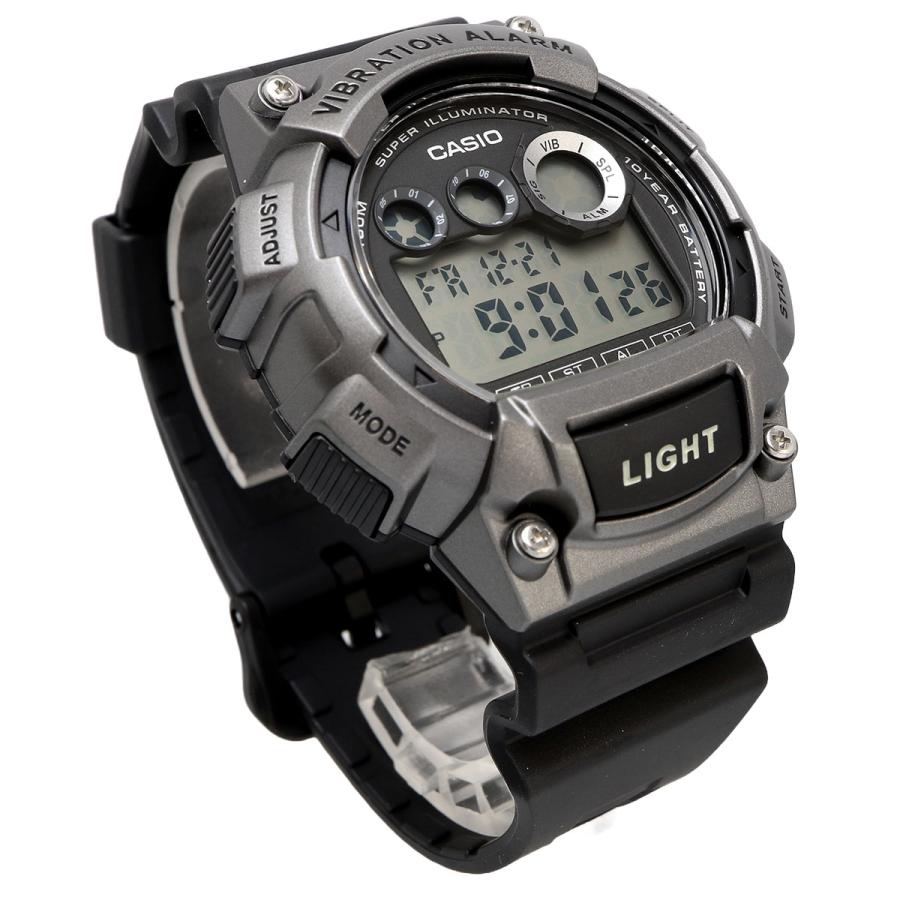 CASIO 腕時計 カシオ チープカシオ チプカシ バイブレーション機能搭載 メタリックグレー メンズ W-735H-1A3V  海外モデル [並行輸入品]の画像