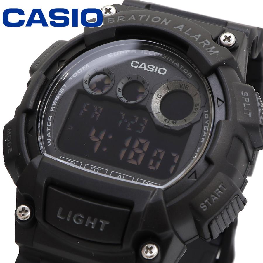 CASIO カシオ 腕時計 メンズ チープカシオ チプカシ   海外モデル バイブレーション機能 W-735H-1BV｜SHOP NORTH STAR
