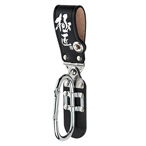 BEST TOOL 在庫限り 極匠 黒革ダブルスイング 万能カラビナ 大 CWG-KB
