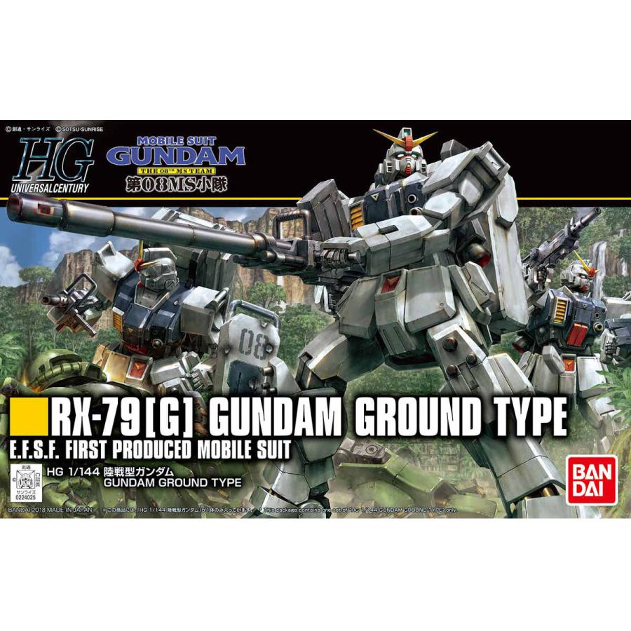 【中古】HGUC 機動戦士ガンダム 第08MS小隊 陸戦型ガンダム 1/144スケール 色分け済みプラモデル バンダイナムコエンターテインメント HGUC 機動戦士ガンダム 第08MS