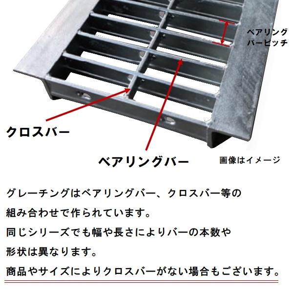 法山本店 グレーチング蓋 規格 適用みぞ幅90mm 外寸130mm 長さ995mm