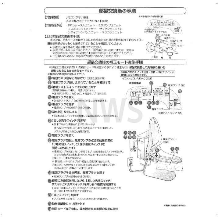 Panasonic（パナソニック） 温水洗浄便座用ノズルユニット 