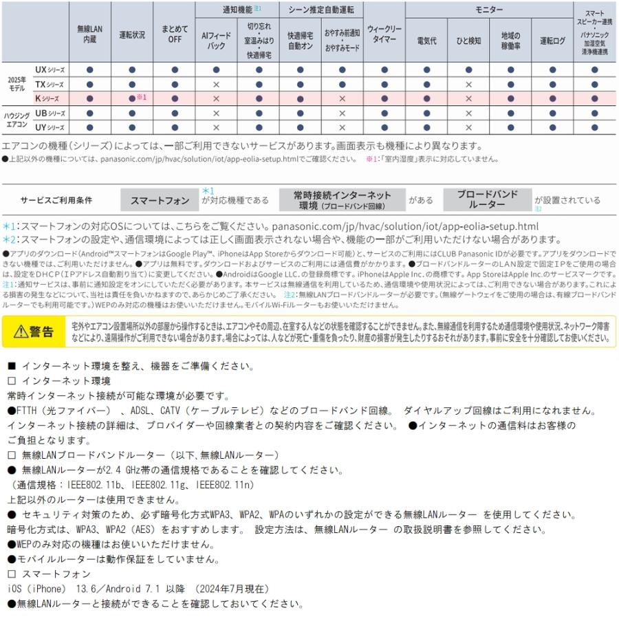 K017★Panasonic製★2018年製冷暖房兼用エアコン10畳用★3カ月間保証付き★取付手配可能 Panasonic（パナソニック） Kシリーズ フル暖エアコン Eolia ルーム