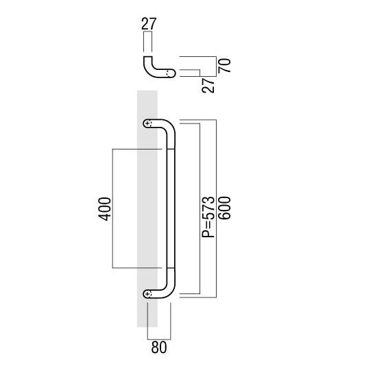 ユニオン（UNION） 在庫確認可 直送 T3266-01-024 建築用金物 ドア 