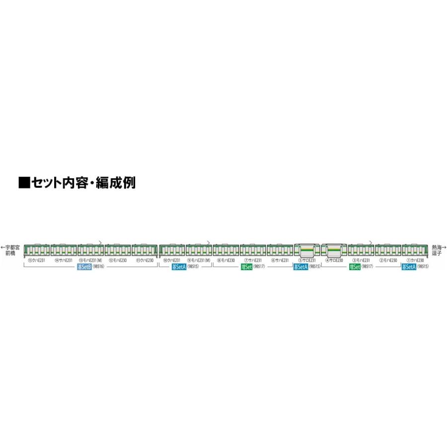 トミックス TOMIX Nゲージ JR E231 1000系 東海道線・更新車 増結