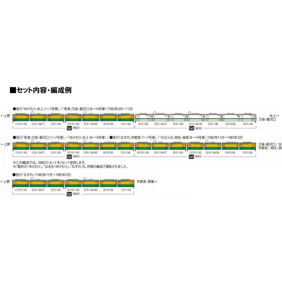 トミックス TOMIX Nゲージ 国鉄 165系 草津・ゆけむり セット 98823