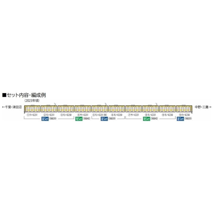 トミックス 在庫確認可 取寄品 TOMIX Nゲージ JR E231 500系 中央