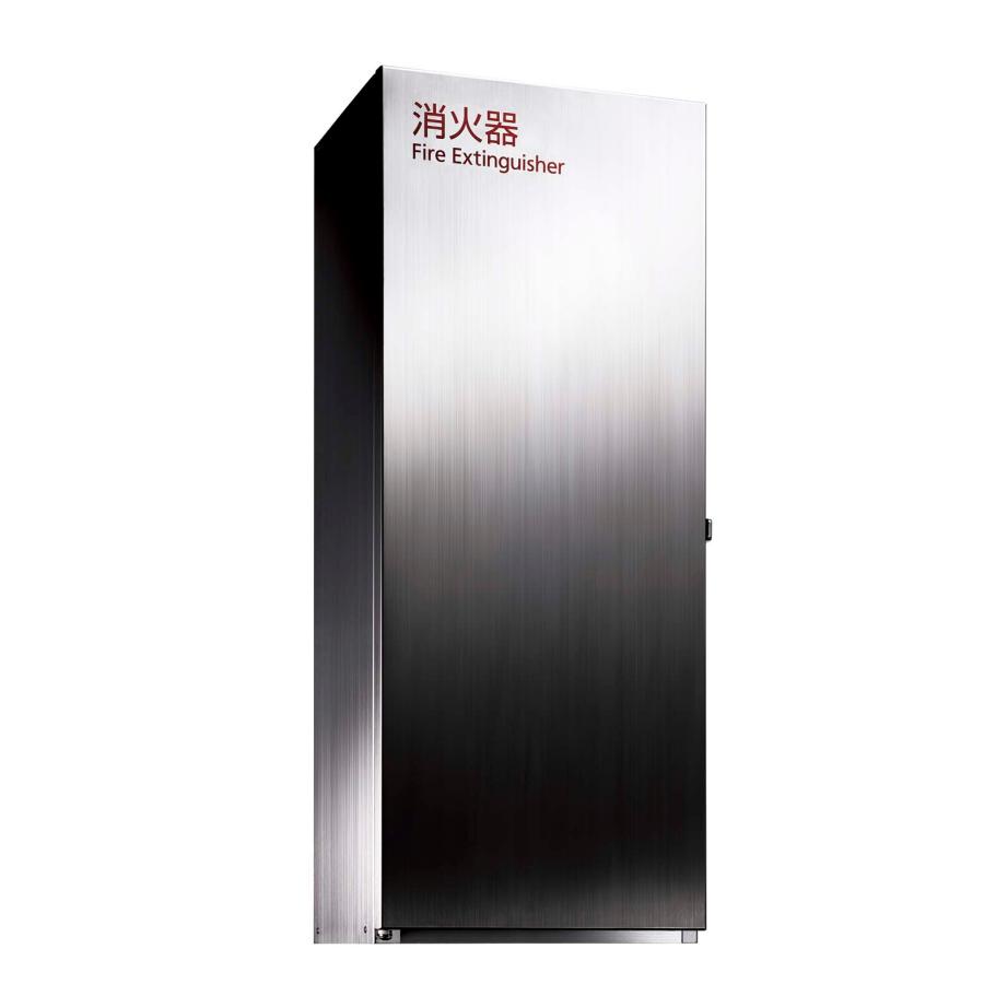 在庫確認可 ユニオン 直送 UFB-3S-3028-HLN 建築用金物 消火器ケース 壁掛・床置兼用 ステンレス扉付 屋外対応 ステンレス ヘアライン 250×185×620 1ケ_3
