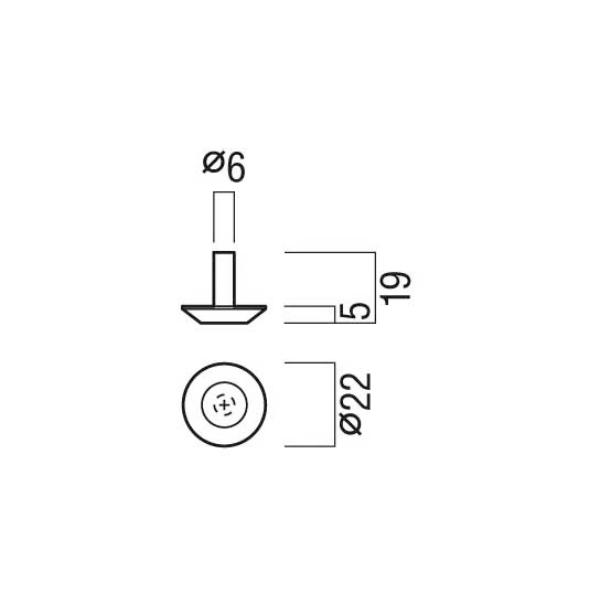 ユニオン（UNION） 在庫確認可 直送 UY300-54-206 点鋲 建築用金物 