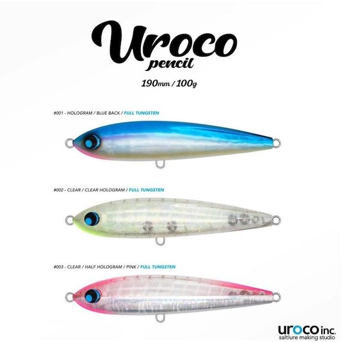 ウロコペンシルクリア　220m/160g 190m/100g UROCO ウロコロペンシル 190mm 100g ウロコ : NorthCastヤフー店