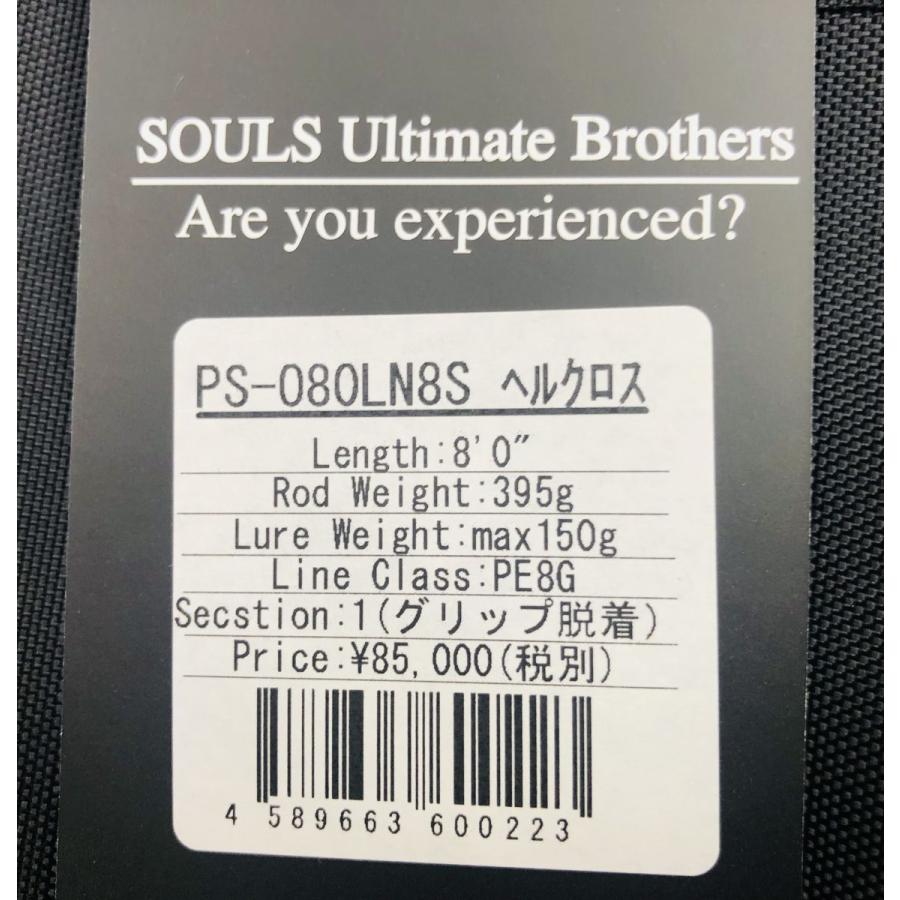 ソウルズ SOULS PS-080 LN8S ヘルクロスカーボン 限定モデル