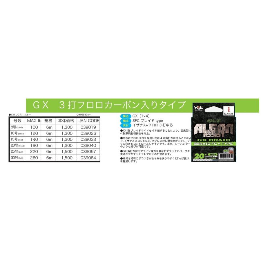 YGK / アルゴンアシスト FC3ブレイド in TYPE｜northcast