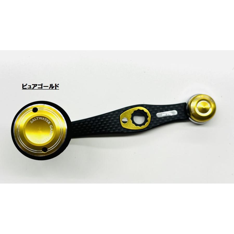 美品　スタジオオーシャンマーク　AG37 ブラック　8×5 ダイワ　アブ用 SOM CBLACK GEAR AG37/C68Cb カスタムベイトハンドル スタジオ