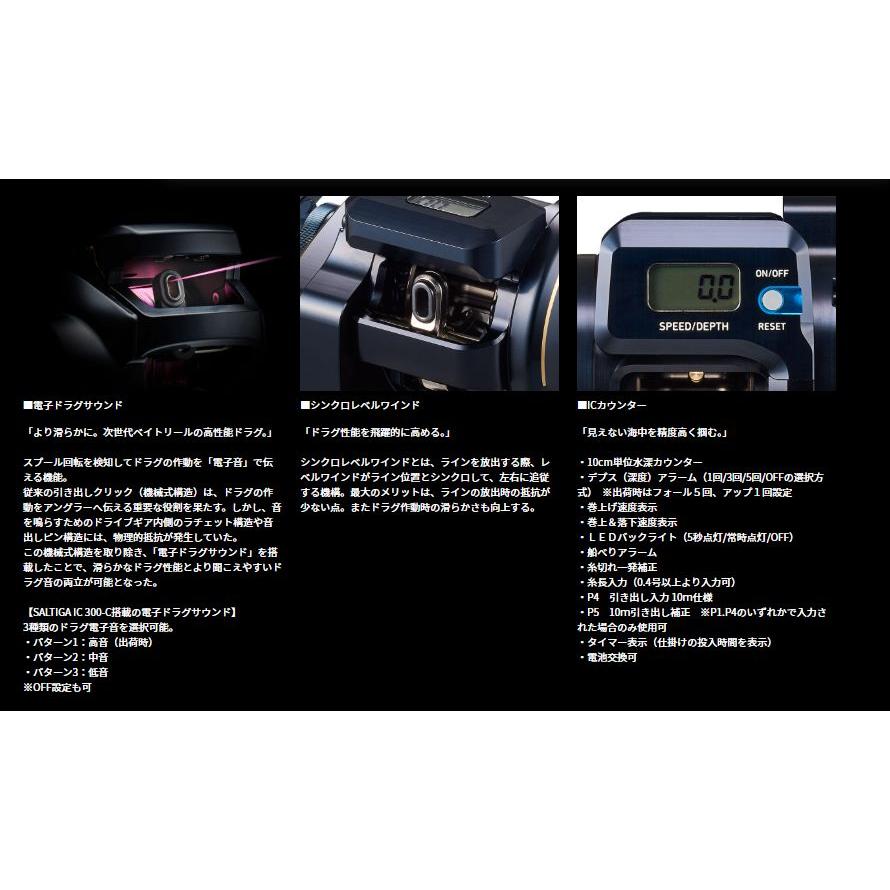 DAIWA（ダイワ） ソルティガIC 300H-SJ-C 300HL-SJ-C ベイトリール