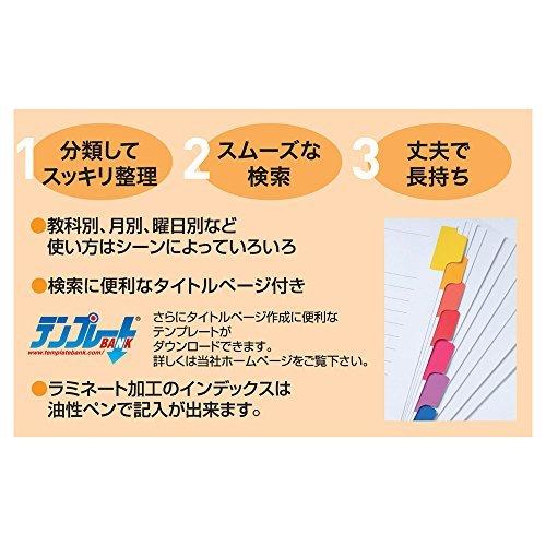 マルマン ラミネートタブ インデックス Lt46f 2穴 6山 10組 好評にて期間延長