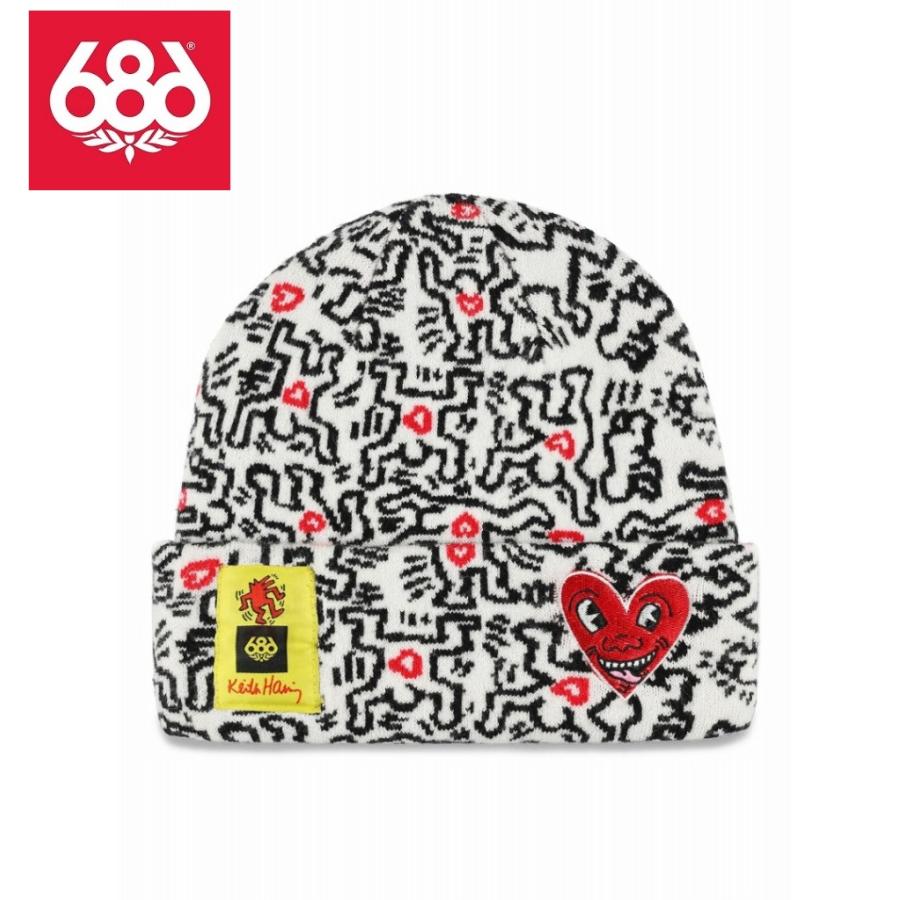 686スノボウェア　Keith Haring（キースヘリング） 686（シックスエイトシックス） KEITH HARING BEANIE - KEITH HARING