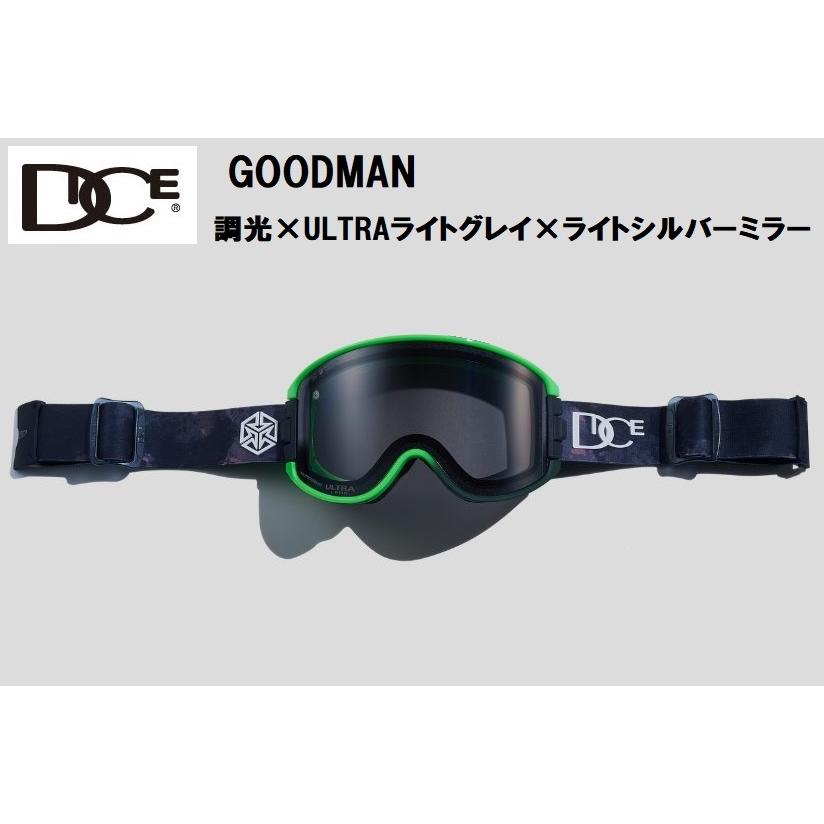 DICE グッドマン　ゴーグル ライトグレーミラー DICE グッドマンゴーグル ライトグレーミラー