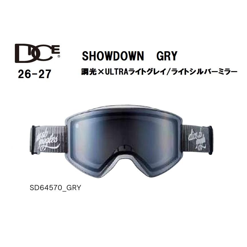 DICE（ダイス） 予約商品 26-27 スノーボード ゴーグル SHOWDOWN