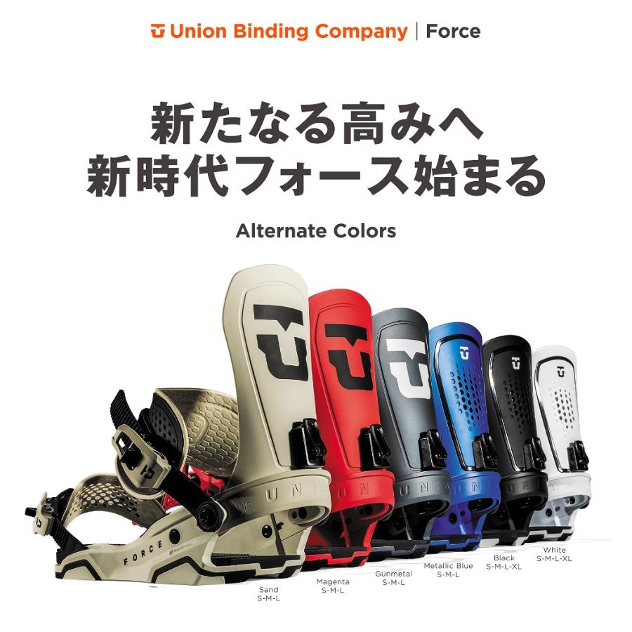 予約商品　UNION ユニオン 24-25　スノーボード ビンディング バインディング　FORCE (TEAM HB)　フォース　SAND　2024-2025　メンズ　日本正規品　特典付き｜northern-l｜07