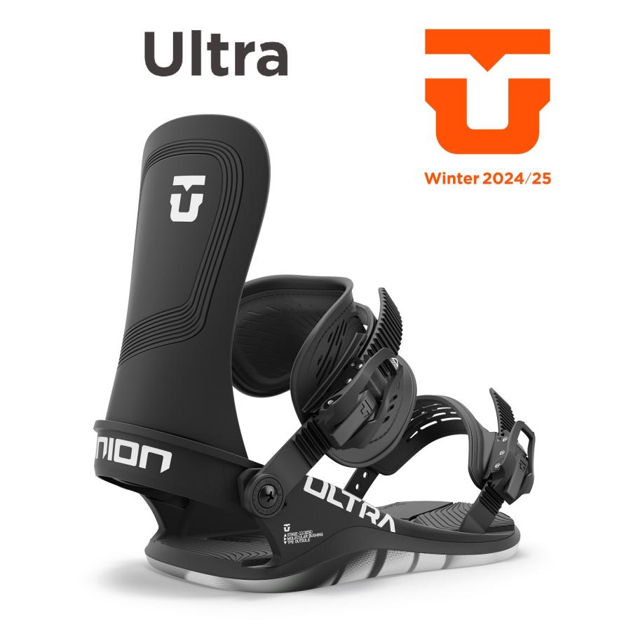 UNION ユニオン 2324 スノーボード ビンディング バインディング ULTRA ウルトラ BLACK 20232024 メンズ