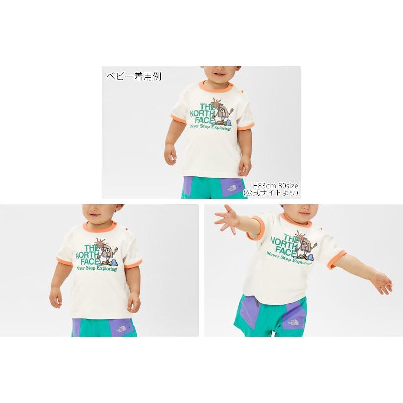 新作 ノースフェイス ベビー S/S ラッチ パイル リンガー ティー BABY S/S LATCH PILE RINGER TEE Tシャツ NTB32474 キッズ｜northfeel-apparel｜05