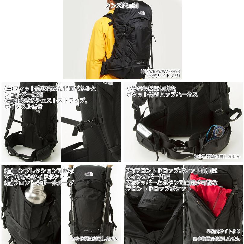 21 春夏 新作 ノースフェイス The North Face テルス 45 Tellus 45 リュック バックパック Nm メンズ レディース 18ss Tnf Bg 05 Northfeel 通販 Yahoo ショッピング