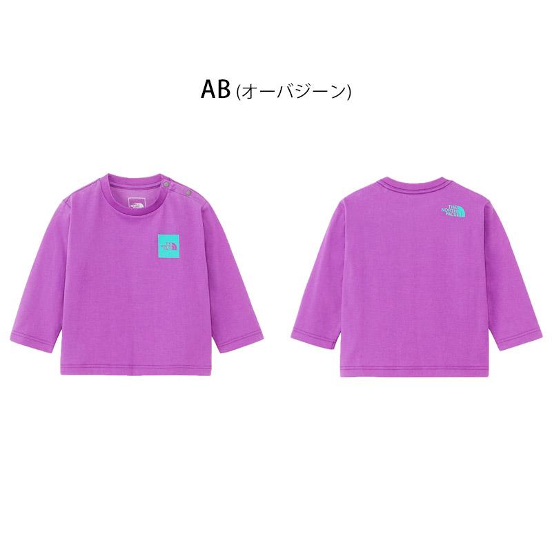 セール ノースフェイス  ベビー L/S スモール スクエア ロゴ ティー BABY L/S SQUARE LOGO TEE Tシャツ NTB32357｜northfeel｜04