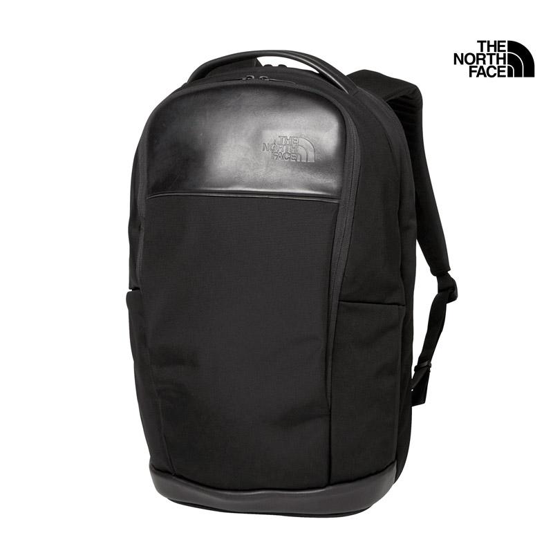 The North Face ローマースリムデイ黒 レザーリュック - リュック 