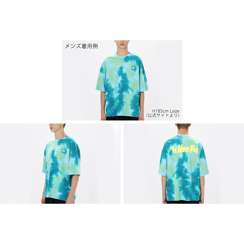 2024 春夏 新作 ノースフェイス THE NORTH FACE ショートスリーブ タイ ダイ ハンドライティング ティー S/S TIE DYE HANDWRITING TEE Tシャツ トップス NT32435｜northfeel｜06