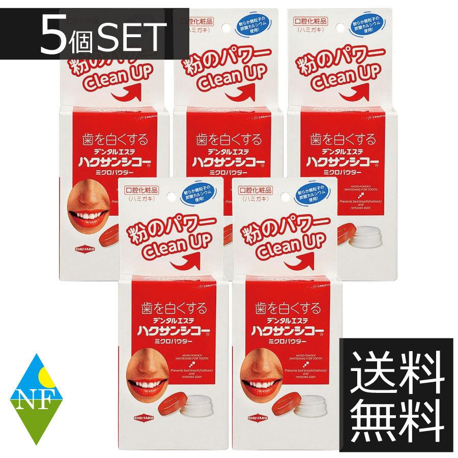 中部薬品工業 デンタルエステ ハクサンシコー ミクロパウダー 30g ×5