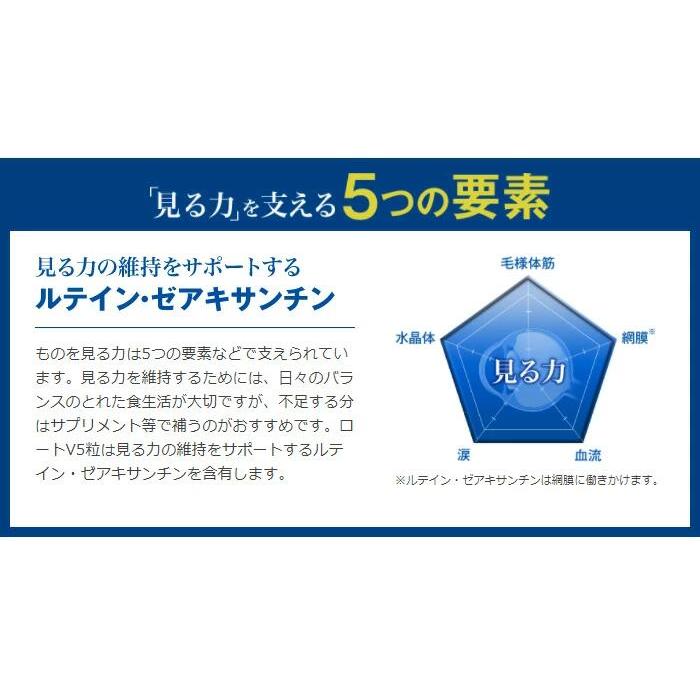 ロート製薬 ロートV5 30粒 【機能性表示食品】目のサプリメント