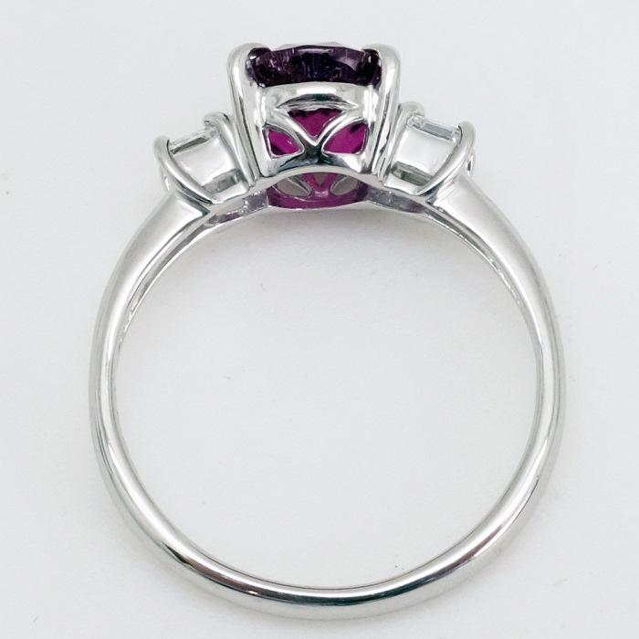 Pt900 天然トルマリン レッドトルマリン（ルベライト） 1,85ct 