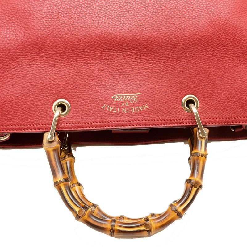 バンブー 【美品】GUCCI グッチ バンブー トートバッグ 2way 