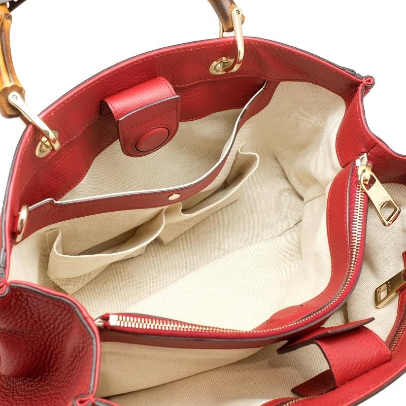 バンブー 【美品】GUCCI グッチ バンブー トートバッグ 2way 