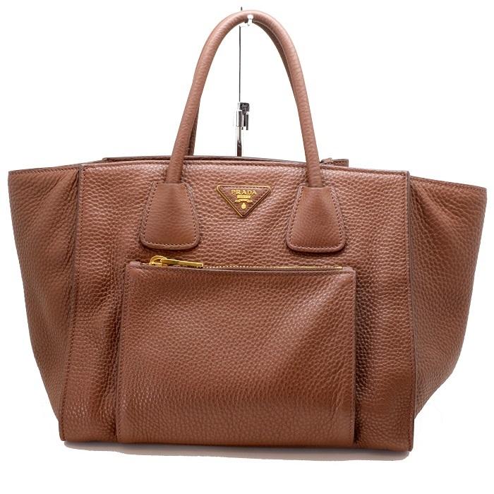 PRADA プラダ トートバッグ 2wayショルダー BN2626 ブラウン 本