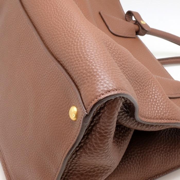 PRADA プラダ トートバッグ 2wayショルダー BN2626 ブラウン 本革 