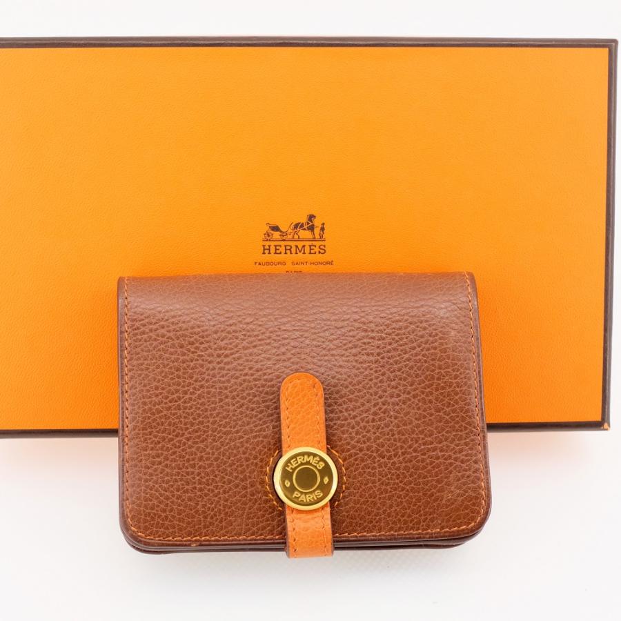 美品】HERMES エルメス ドゴン コインケース 小銭入れ トゴ バイカラー  
