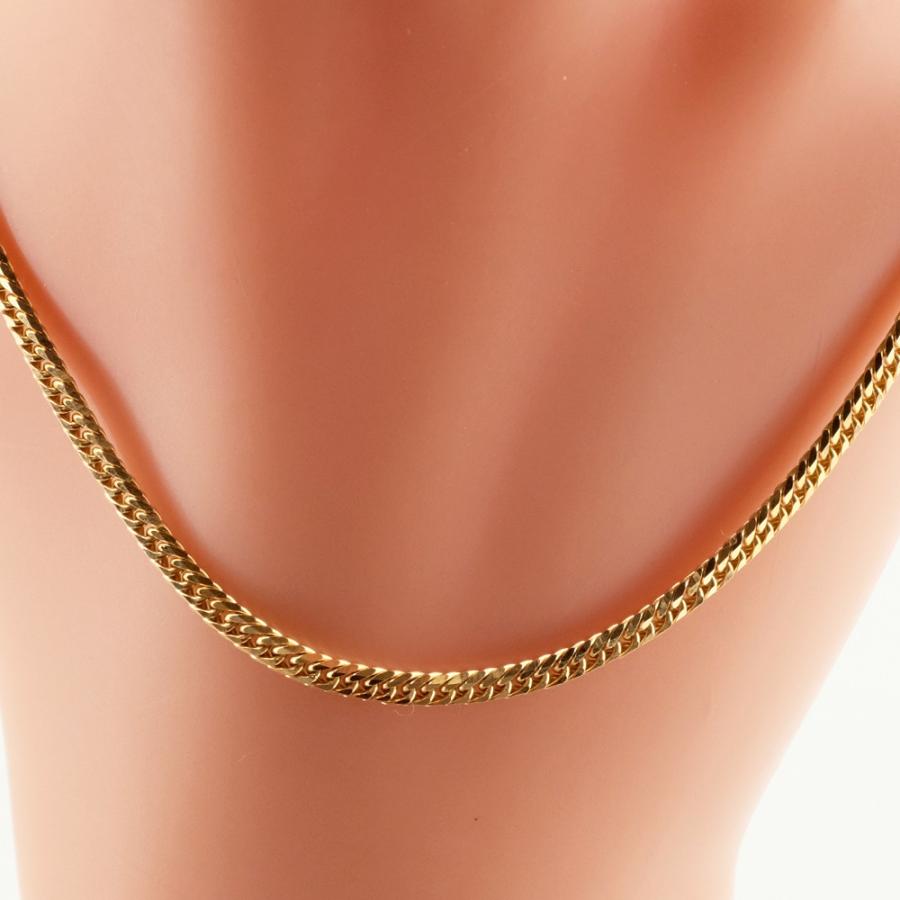 新品同様】K18 喜平ネックレス 6面ダブル 45cm 9.1g 中留 18金 造幣局