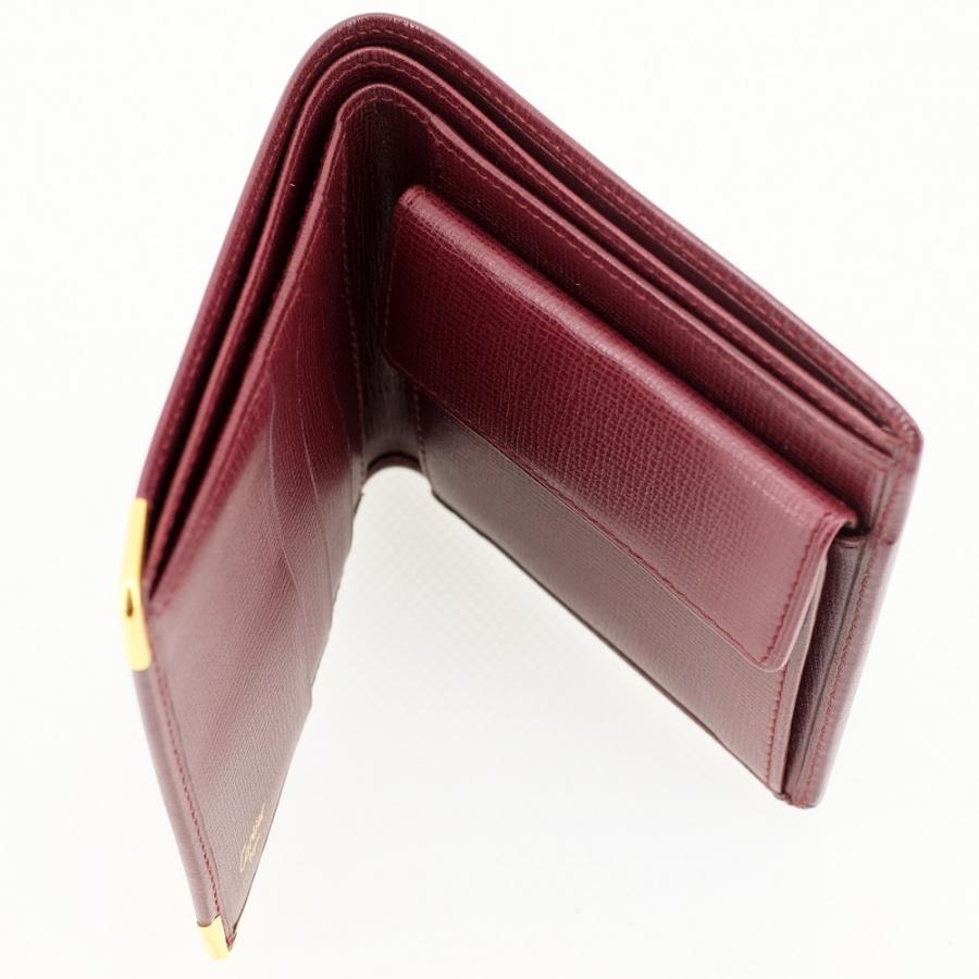 Cartier カルティエ マストライン 二つ折り財布（小銭入れあり） カーフレザー ボルドー L3000451｜northplaza｜03