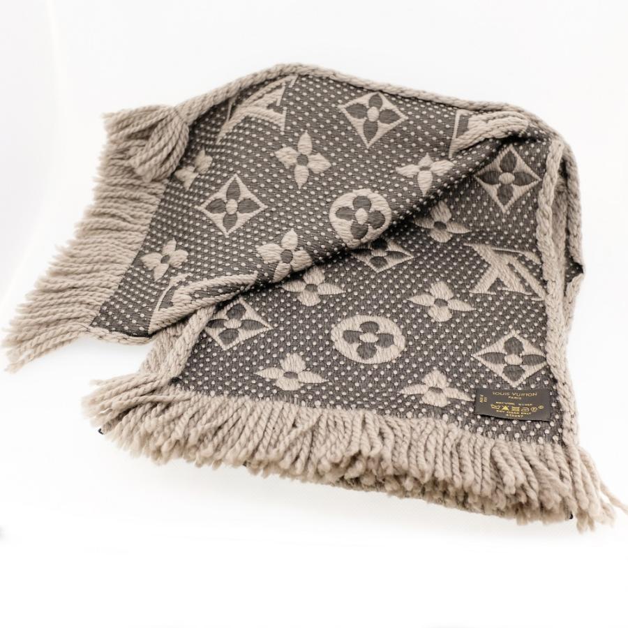 美品】LOUIS VUITTON ルイヴィトン マフラー エシャルプ・ロゴマニア  