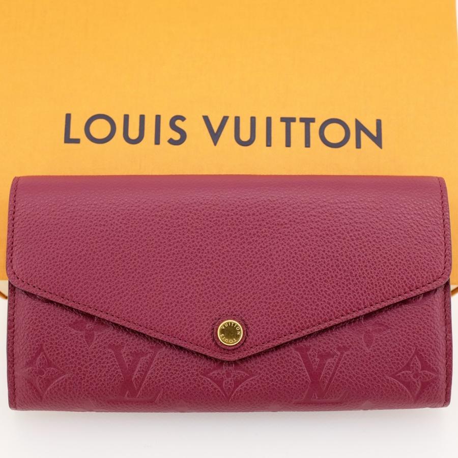 【新品同様】LOUIS VUITTON ルイヴィトン ポルトフォイユ・サラ 長財布（小銭入れあり） モノグラム アンプラント レザン