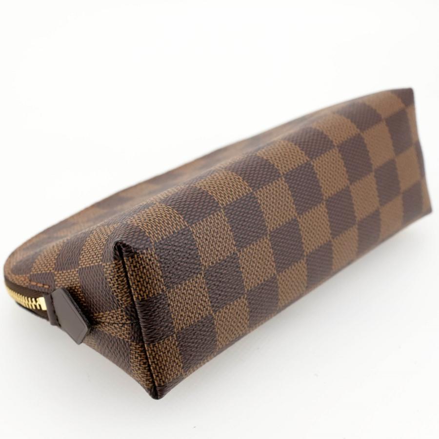 【未使用品】LOUIS VUITTON ルイヴィトンV ポシェット・コスメティック PM ダミエ・エベヌ N47516 RFID（ICチップ ...