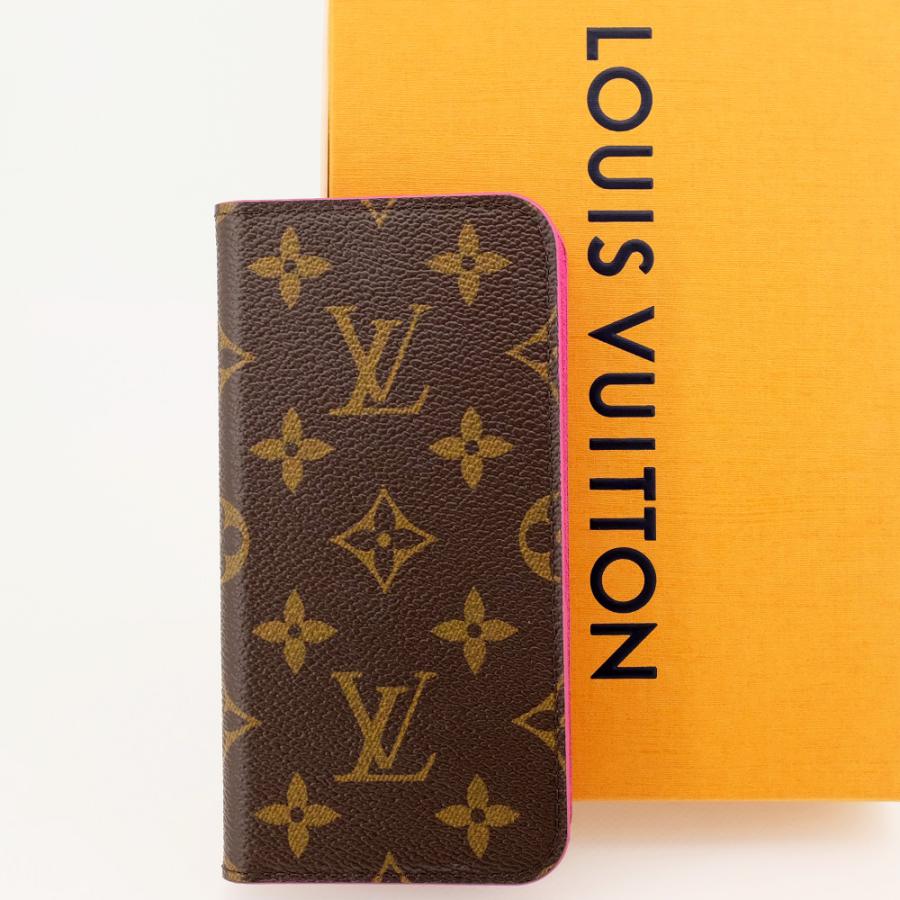 未使用品】ルイヴィトン フォリオ iPhoneX iPhoneXS ケース 手帳型  