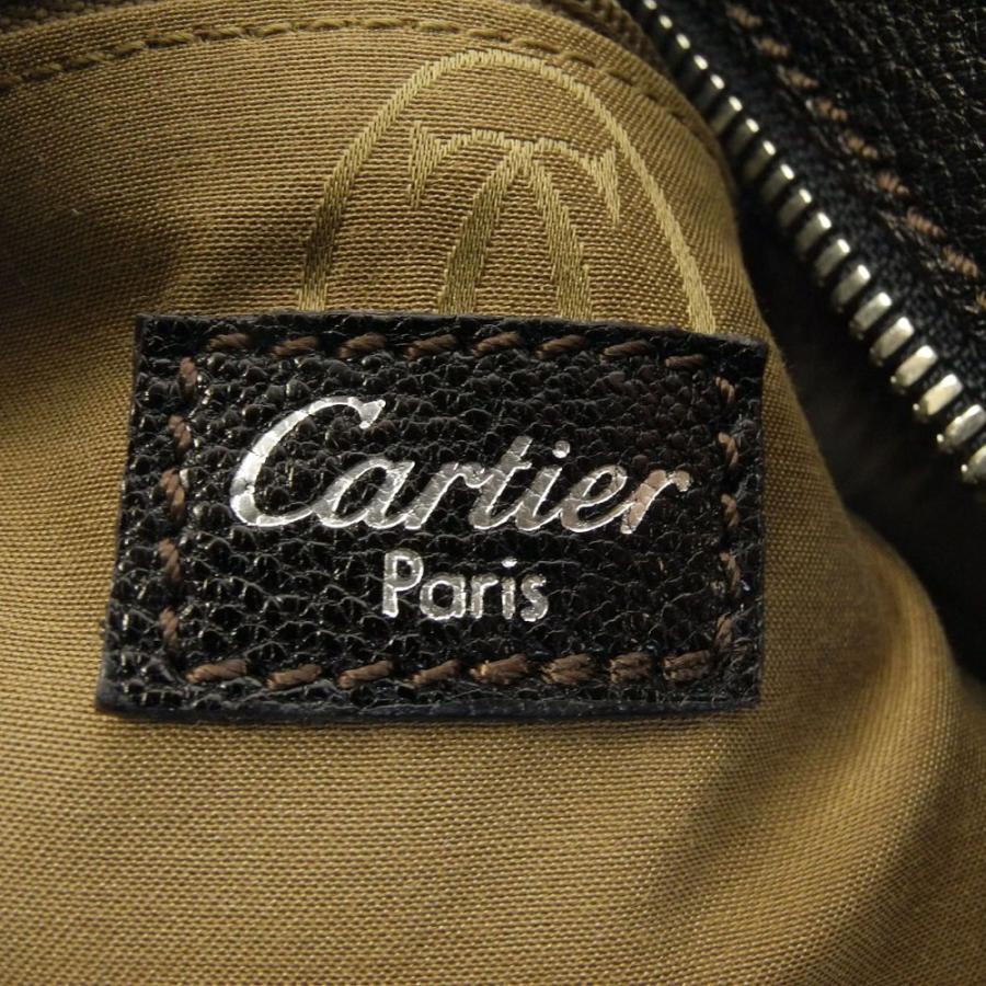 【美品】Cartier カルティエ マルチェロ SM ハンドバッグ トートバッグ カーフレザー ダークブラウン L100083｜northplaza｜04