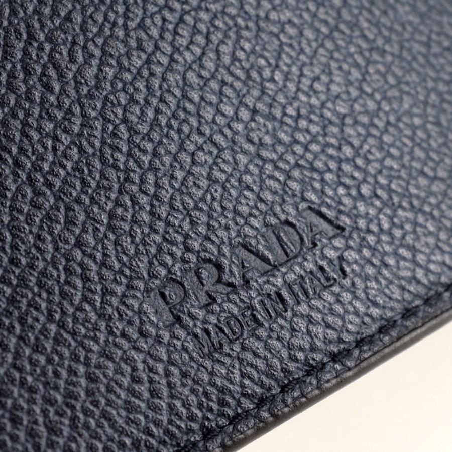 美品】PRADA プラダ 二つ折り財布 マネークリップ付き 2MN077 美品】PRADA プラダ 二つ折り財布 マネークリップ付き 2MN077