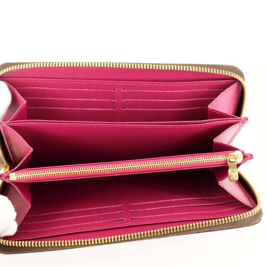 ルイヴィトン　モノグラム　ジッピー　ウォレット　フューシャ　長財布　国内正規品 大人気デザイン！ルイヴィトン モノグラム 長財布 ジッピーウォレット