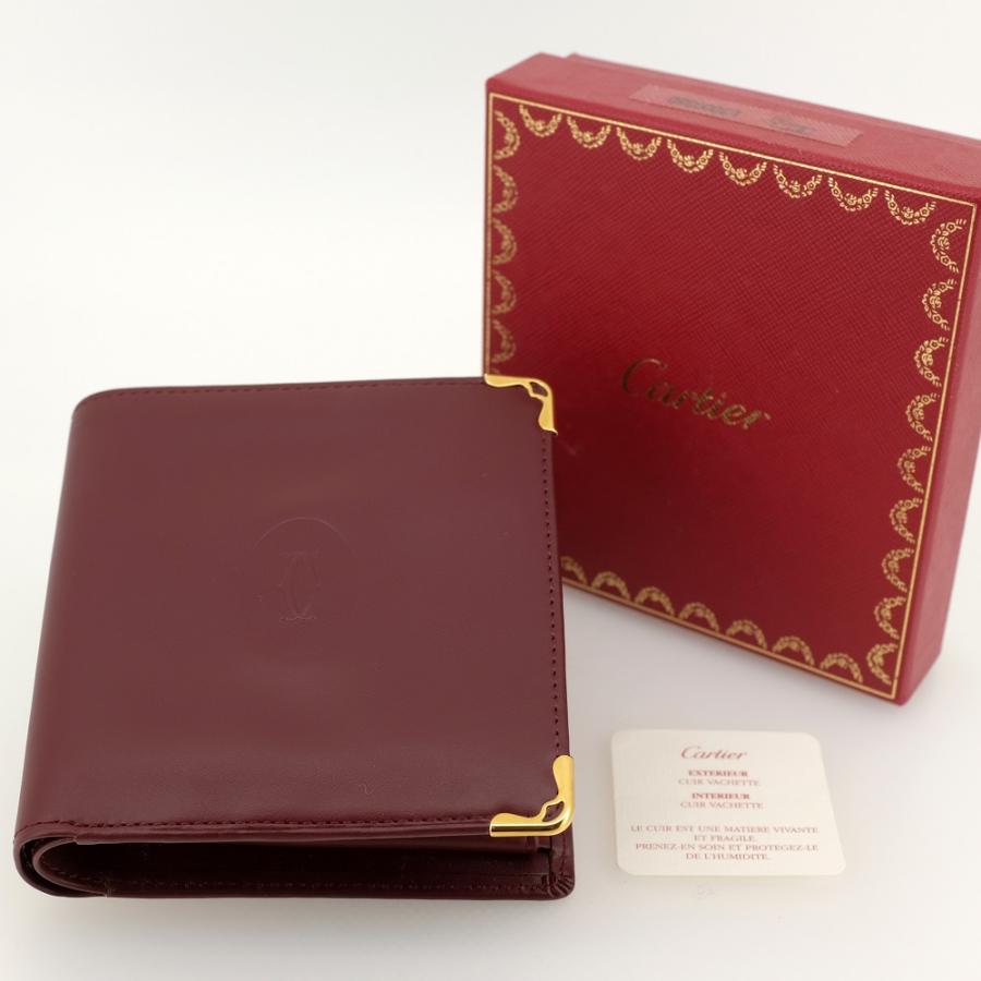 新品同様】Cartier カルティエ マストライン マスト ドゥ 二つ折り財布 